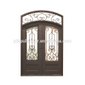 Nouveau style pas cher acier design fer porte simple design